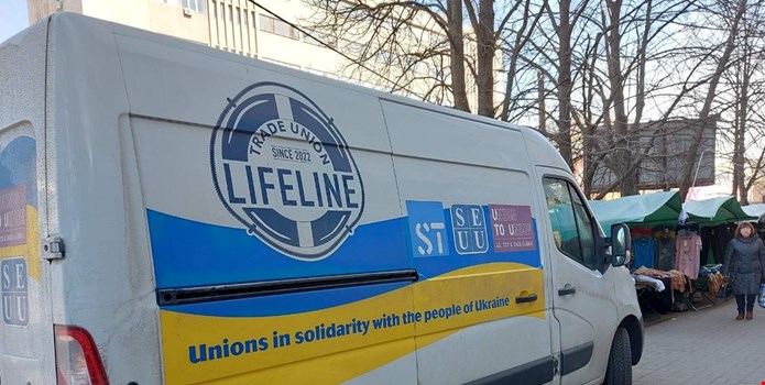 Trade Union Lifelines bil i Ukraina.