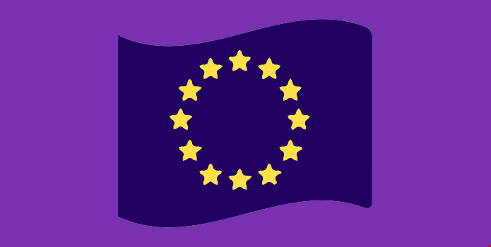 En illustration av EU-flaggan.
